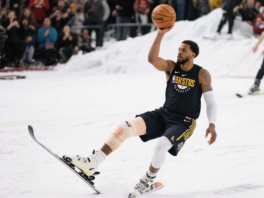 滑雪意外受伤，罚款50万美元+休战8周，三分神射手名不虚传！